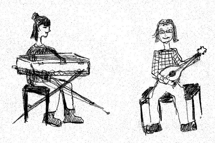 Barbara Dang and Raphaël Godeau in a duet